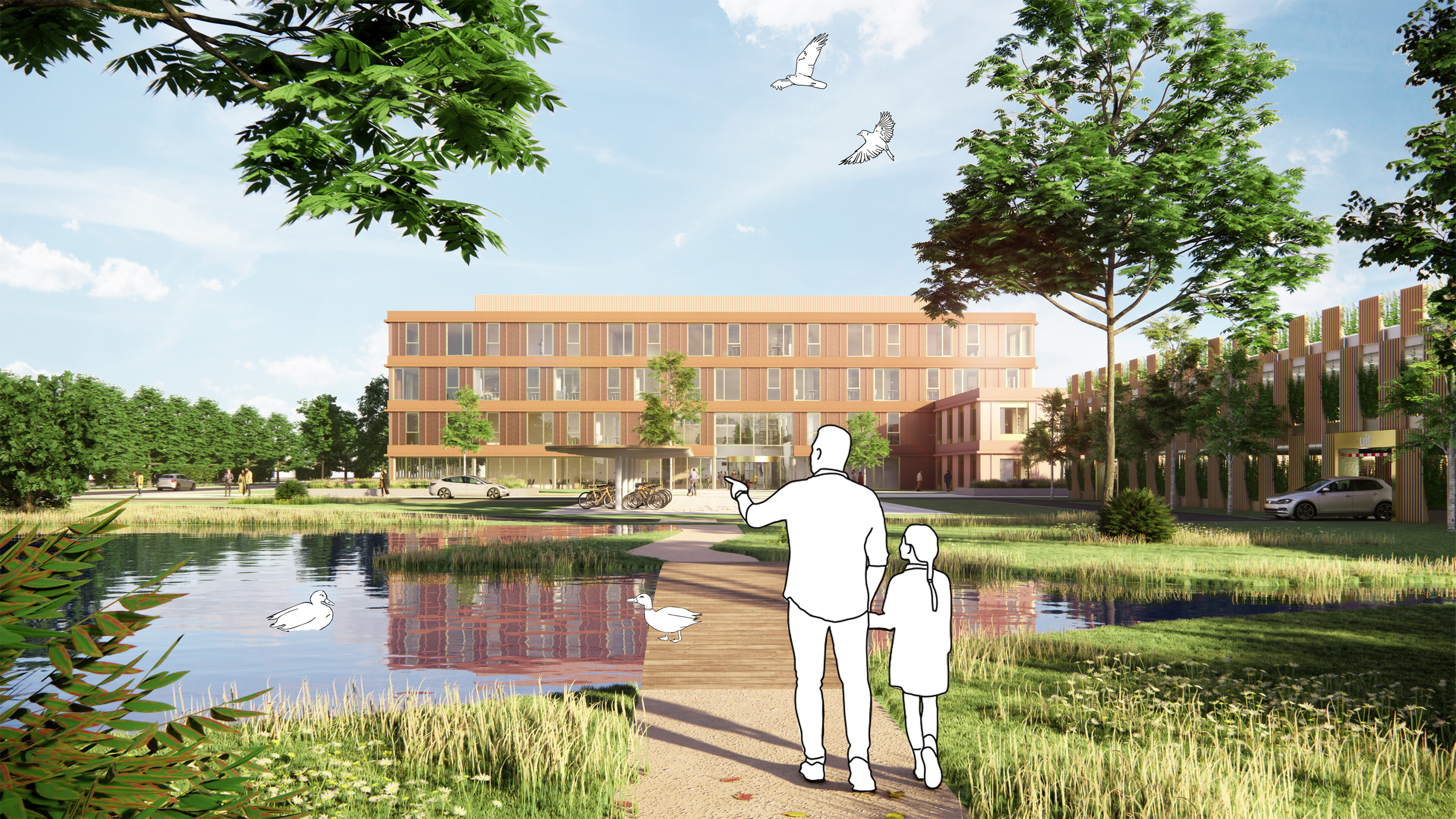 Vakwerk Architecten - Exterior view - Zorggebouw Woerden